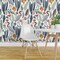 Pre-Pasted Wallpaper 2FT Wide Heron Botanical Large Scale Cranes Marshland Habitat Custom Pre-pasted Wallpaper by Spoonflower